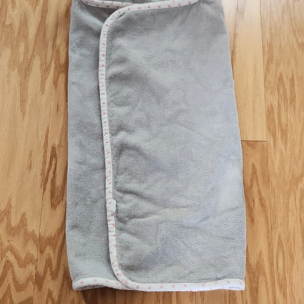 Gray Elephant Hooded Baby Towel